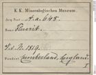 Etiketten zu Fluorit (NHMW-MIN-Aa648)